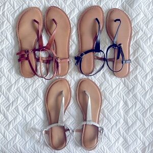 Old Navy Thong Sandals - lot of three